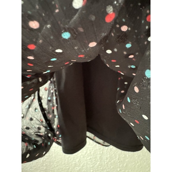 Anthropology EVA FRANCO Haven Ruffle Polka Dot Collar TUNIC DRESS BLACK 6 - Picture 8 of 14